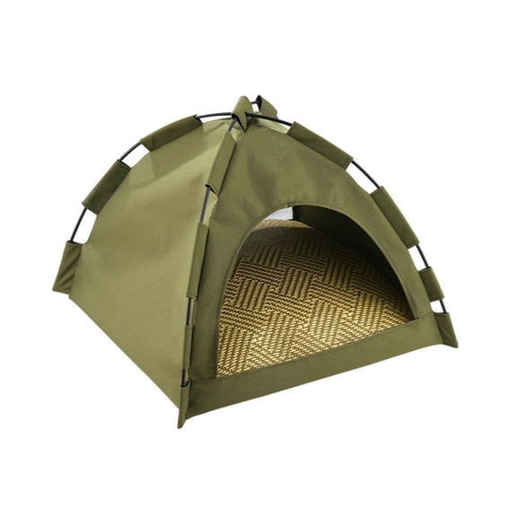 Outdoor Pet Houses & Dog Tents - Semi-Enclosed, Washable With Detachable Cover & Cushion, All-Weather Cotton Material - For Cats & Dogs, Indoor/Outdoor Use, Play & Gifting,