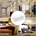 thumbnail image 6 of End of Bed Ottoman Bench, 51.5" Linen Fabric Upholstered Storage Bench with Safety Hinges and Bottom Vent, Flip Top Foot Rest  Entryway Bench for Living Room Bedroom, No Assembly, White, 6 of 8