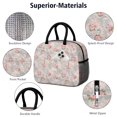 thumbnail image 4 of Womens Pioneer Flower Floral Print Pattern Lunch Box for Work,Insulated Lunch Bag for Women,Loncheras Para Mujer,Leakproof Adult Lunch Bag for Work,Beach,Travel,Picnic,Camping, 4 of 6