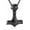 Thor Hammer-Black, variant on Norse Viking Thor's Hammer Talisman Urn Necklace, Stainless Steel Men Vintage Original Cremation Jewelry Nordic Viking Vegvisir Mjolnir Compass Amulet Pendant