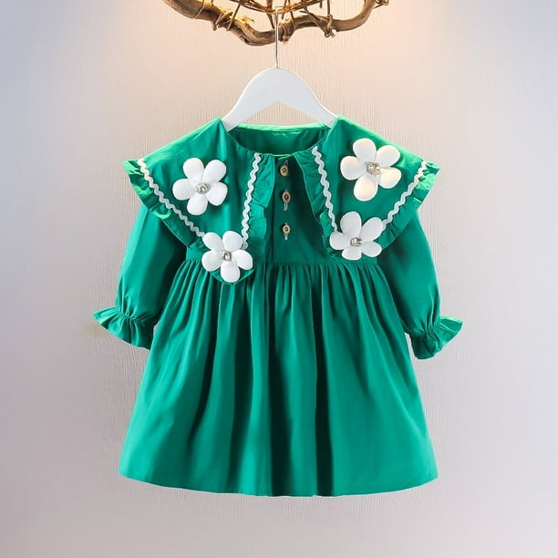 2023 nuevo verano algodón bebé niñas dibujos animados manga larga vestido ropa infantil niños princesa vestidos ropa Casual 0-3 años Tan Jianjun unisex