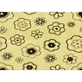 thumbnail image 1 of Ahgly Company Indoor Rectangle Patterned Sun Yellow Area Rugs, 5' x 7', 1 of 6