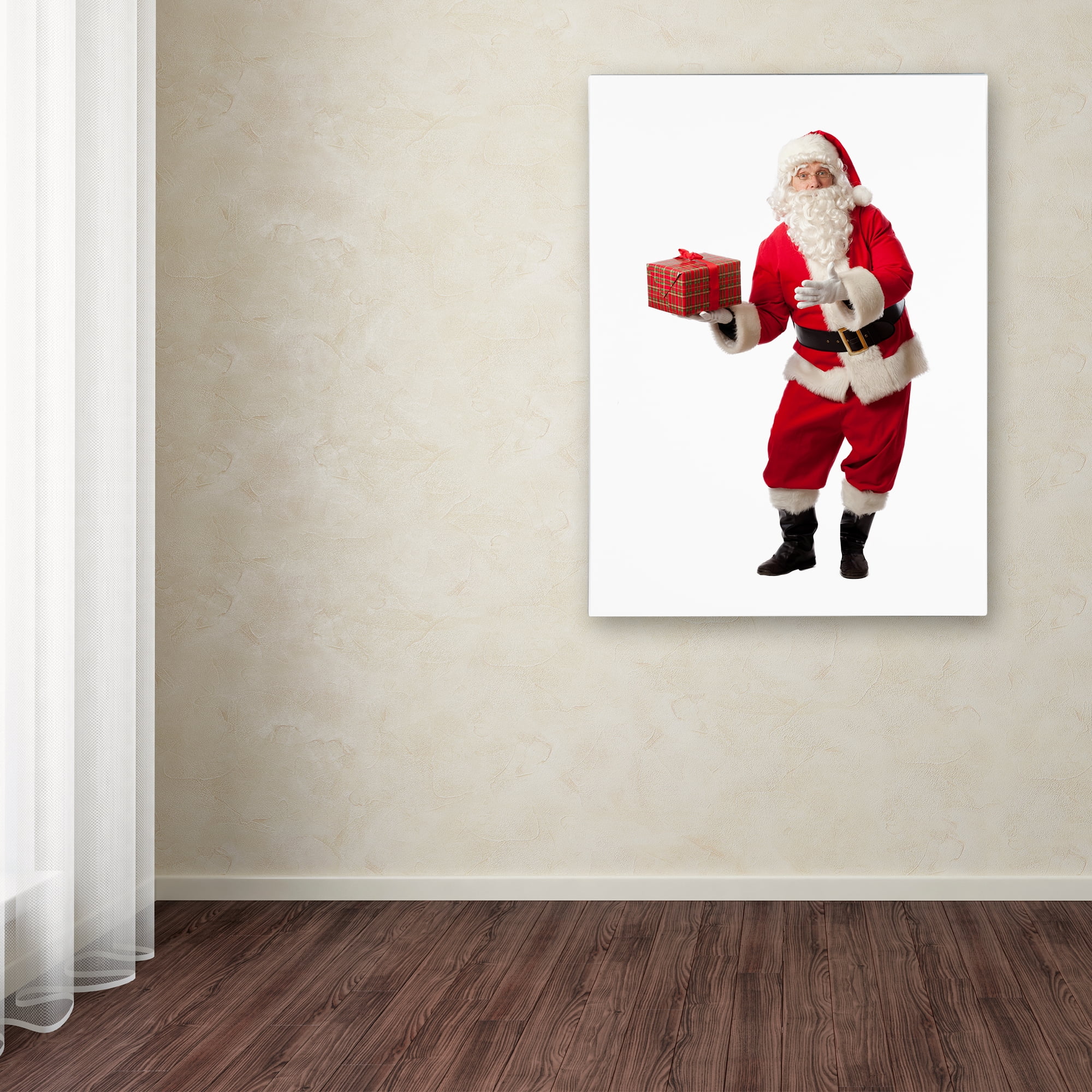 Trademark Fine Art 'Santa-gift-10067' Canvas Art by Ed Wheeler