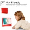 thumbnail image 4 of iPad 9th 8th 7th Gen Case for Kids, Allytech Soft EVA Shockproof Lightweight Convertible Handle Stand Chilren Proof Kiddie Todder Friend Cover Case for Apple iPad 10.2" 2021 2020 2019, Red, 4 of 6