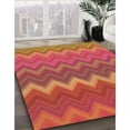 thumbnail image 3 of Ahgly Company Tapis d'Intérieur Lavables en Machine, Rectangle Rouge de Transition, 8' x 10', 3 of 7