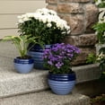 thumbnail image 2 of Summerfield Terrace 10018822 Trio de Jardinières Duo Tone, Bleu, 2 of 3