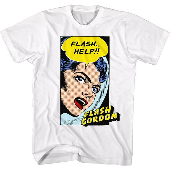 Flash Gordon Help!! White Adult T-Shirt