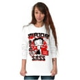 thumbnail image 5 of Kanji Style Betty Boop Major Sass Women's Long Sleeve T Shirt Brisco Brands S, 5 of 6