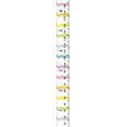 thumbnail image 1 of Children's Height Ruler Measuring Creative Cartoon Decorative Home Furnishing Oil Canvas Hanging Painting Height Ruler, 1 of 5