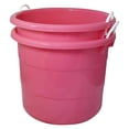 thumbnail image 3 of KeLiang 0402PKDC Stackable Plastic 18 Gallon Utility Storage Container Bucket Tubs with Rope Handles, , Set of 2 Buckets, 3 of 9