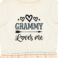 thumbnail image 4 of Inktastic My Grammy Loves Me Grandchild Girls Toddler Dress, 4 of 5