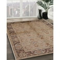 thumbnail image 3 of Ahgly Company Machine Washable Indoor Square Industrial Modern Sienna Brown Area Rugs, 6' Square, 3 of 7