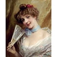 thumbnail image 2 of Hernandez, Daniel 20x24 Black Modern Framed Museum Art Print Titled - Lady With a Fan, 2 of 4
