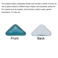 thumbnail image 2 of Uxcell 200g Crystal Glass Mosaic Tiles, Irregular Triangle Mosaic Tiles Bulk for Craft DIY Hobbies Art Project Cyan, 2 of 6