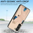 thumbnail image 5 of For Samsung Galaxy S23 5G Carbon Fiber Wallet Flip Card Holder Phone Case, 5 of 8