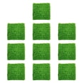 thumbnail image 1 of S SERENABLE 10 Pieces Artificial Grass Square Mat Set DIY Indoor Outdoor Multifunctional, 1 of 7