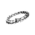thumbnail image 4 of facefd Gothic Punk Bracelet Titanium Steel Dragon Scale Bangle Silver 9.05 inches, 4 of 9