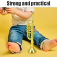 thumbnail image 3 of HEANUJJ Dress Trumpet Toy Golden Plastic Musical Instrument 1Pack, 3 of 8