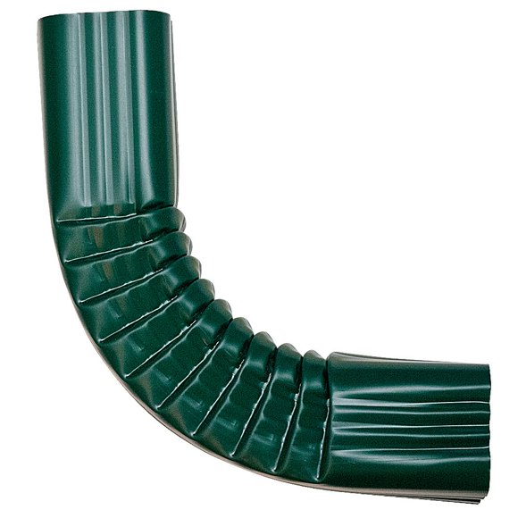 Near 90degree Gutter Elbow, Aluminum (3x4, Grecian Green)