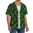 thumbnail image 2 of Fotbe St. Patrick's day Print Short Sleeve Button Down Shirts for Men Casual Summer Beach Wrinkle Free Shirt-XX-Large, 2 of 5