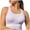 Purple, variant on Sports Bras for Women High Support Criss-Cross Back Padded Strappy High Impact Bralette Seamless Wireless Workout Bras (Grey, S)