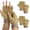 Tan, variant on 2 Pairs Color Guard Gloves Fingerless