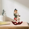 thumbnail image 3 of 1 Piece Nutcracker Soldier Home Decor Wooden Horse Nutcracker Doll Puppets Green, 3 of 7