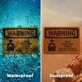 thumbnail image 6 of (2 Pack) Dust Inhalation Hazard OSHA Warning Sign 14 Inch X 10 Inch Indoor / Outdoor Rust-Free Aluminum Metal Signs for Workplace, Workshop, and Construction Site, Made in the USA, 6 of 8