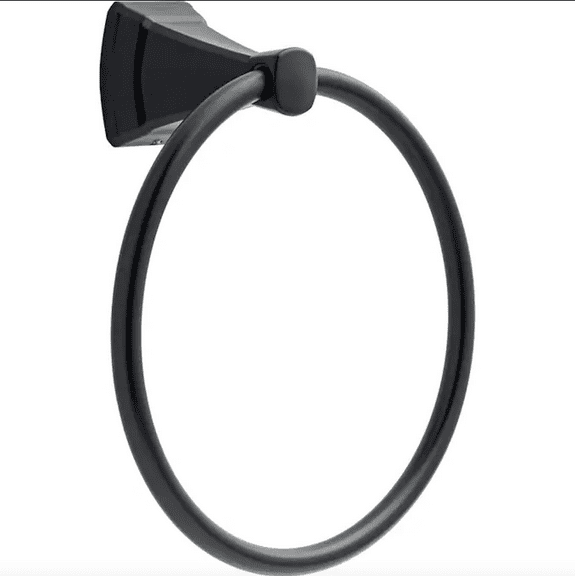Delta FLY46-MB Flynn Matte Black Wall Mount Towel Ring