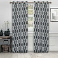 thumbnail image 5 of BNM Ribbon Blackout Curtains, Set of 2, 52" x 63", Grey, 5 of 6