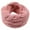 Pink, variant on Women's Padded Loop Scarf Circular Knit Neck Warmer Winter Wool Blend Accessory
