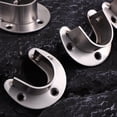 thumbnail image 3 of MasteelfCA WINOMO 4PCS Stainless Steel Wardrobe Closet Rod Bracket U-Shaped Socket Bracket Open Type Shower Curtain Rod Supporter, 3 of 7