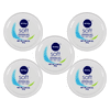 Nivea Soft Refreshingly Soft Moisturizing Cream for Face, Body and Hands Travel Size 0.84 oz Pack of 5