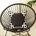 thumbnail image 1 of HomeRoots 399389 Black & White Geometric Border Throw Pillow, Multi Color, 1 of 1
