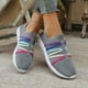 thumbnail image 5 of Zapatillas deportivas de mujer, de malla de color liso, transpirables, cómodas, informales y ligeras, para correr, 5 of 9