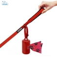 thumbnail image 4 of Voyager Reflective Leash with Red Bag Dispenser, Durable and Stylish, Ideal for Walking, Running, and Training - Red, M, 4 of 6