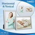 thumbnail image 3 of Icona Bay 4x6 Brushed Silver Picture Frames, Contempo-Modern Style, 6 Pack, Noble Collection (US Company), 3 of 7