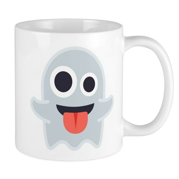 CafePress - Ghost Emoji - Unique Coffee Mug, Coffee Cup ...