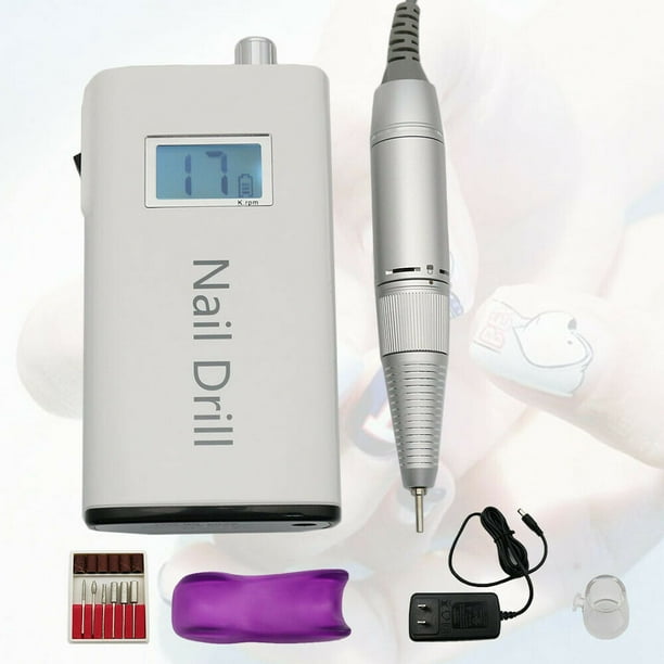 30000RPM Cordless Rechargeable Nail Drill LCD Manicure Pedicure Machine