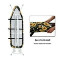 thumbnail image 4 of HELLHERO Sunflower Dragonfly Ironing Board Cover Standard Size 15x54, Thick Padding Elastic Edge Resist Scorching and Staining Heavy Duty Padded Iron Board Covers, 4 of 5