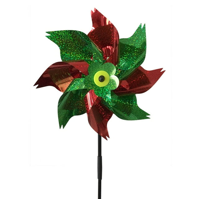 Bird Repellent Windmill Lawn Pinwheel Toy Sparkly Colorful With Stakes Hausse Farm For Garden Decor Reflective Pinwheels