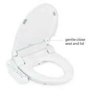 Brondell Swash SE400 Bidet Seat with Sidearm, Dryer and Stainless Steel Nozzle, Elongated White