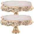thumbnail image 1 of Shisuyan 2pcs Cabinet Knobs Decorative Crystal Drawer Pulls Brass Cupboard Pull Furniture Handles, 1 of 8