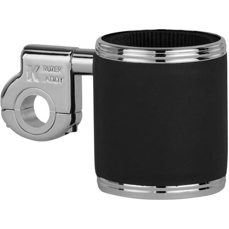 Kruzer Kaddy Leather & Chrome Clamp Mount Cup Holder (400)