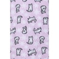 thumbnail image 6 of SofiePJ, Women's, Printed Waffle Velour Pajama Set w/ Jogger Pants, Lilac, M, 6 of 6