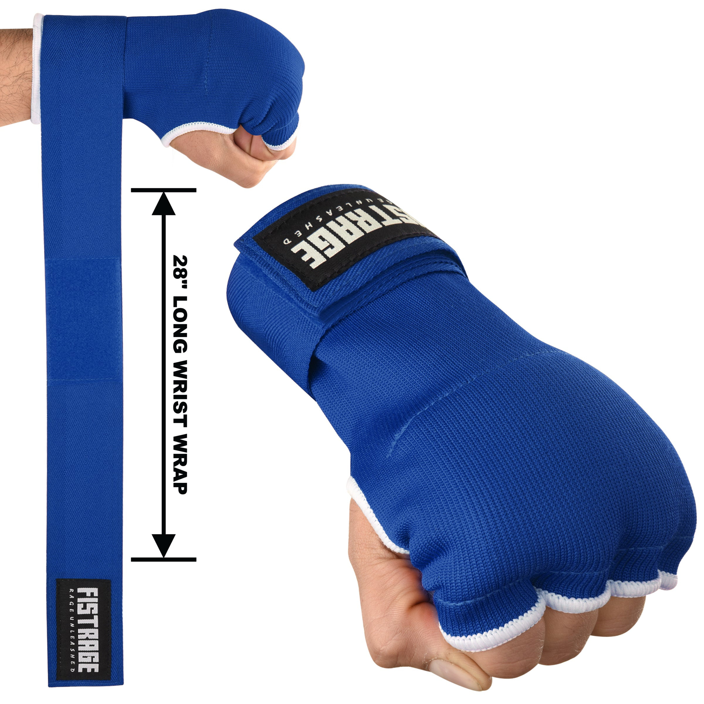 HAND WRAP PAIR BANDAGES BOXING INNER GLOVES WRIST PALM STRAPS COTTON & POLYESTER 