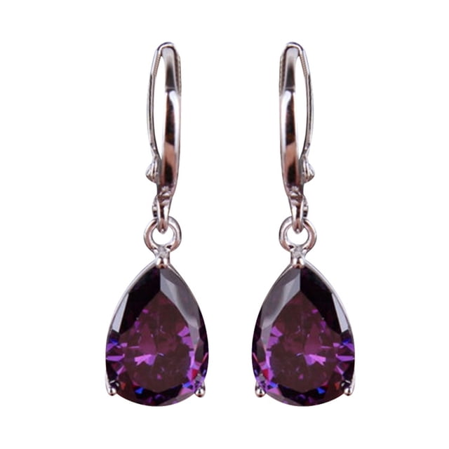 Pendientes de botón de gota de agua de diamantes coloridos de moda para mujer joyería Wmkox8yi sjalhkljlk304