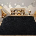 thumbnail image 4 of DETUM Black Rug 6' X 9' Fluffy Area Rugs for Bedroom Soft Living Room Shag Rugs Large Furry Rug 183x275CM Room Nursery Office Decor, 4 of 7