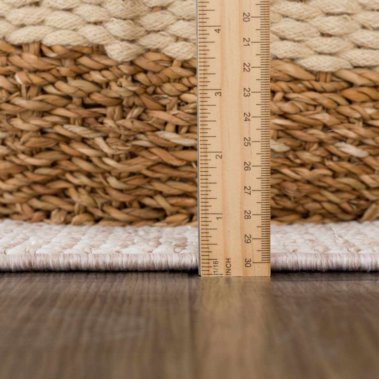 Hauteloom Gowan Living Room, Bedroom Farmhouse Area Rug - Natural Solid - Bohemian Boho Fringe Carpet - Brown, Cream, Beige - 8'11" x 12'