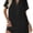 Black, variant on Women's Swimsuit Cover Up Shirt V Neck Short Sleeve Bathing Suit Coverups Summer Beach Cover Ups